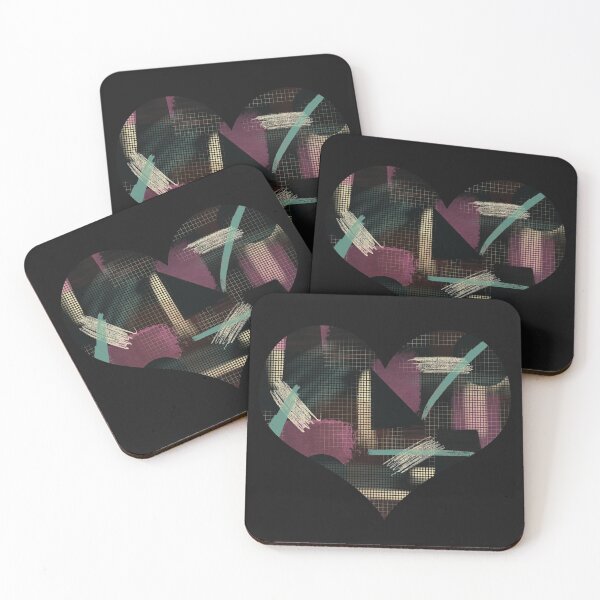 Item preview, Midnight Circus Geometric Heart Shape Design designed and sold by AMSonArt.