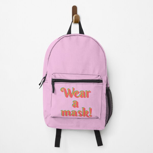 Item preview, Wear a mask or go to jail - neon pastel rainbow color designed and sold by greatnorris.