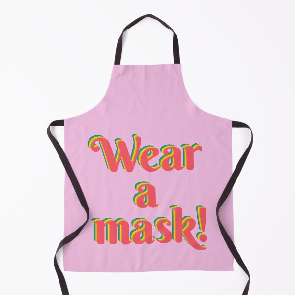Item preview, Wear a mask or go to jail - neon pastel rainbow color designed and sold by greatnorris.