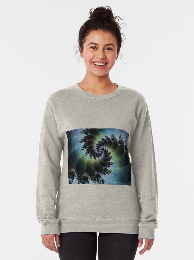 Alternate view of Blue Spiral Galaxy Pullover Sweatshirt