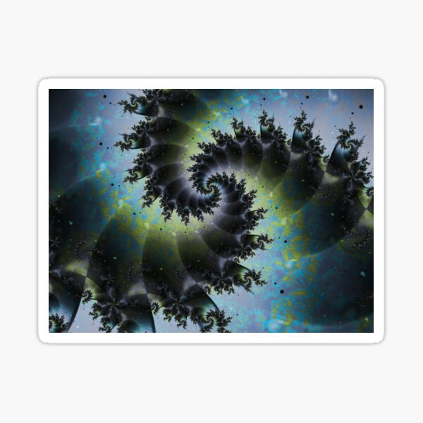 Blue Spiral Galaxy Sticker