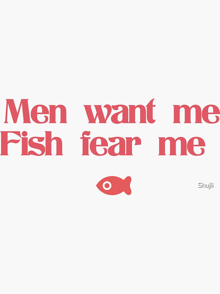 Funny Bass Fishing For Men Fish Fear Me Sticker for Sale by