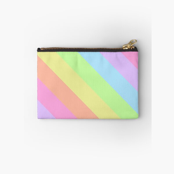 Item preview, Pastel Retro Rainbow Diagonal Stripes designed and sold by wordznart.