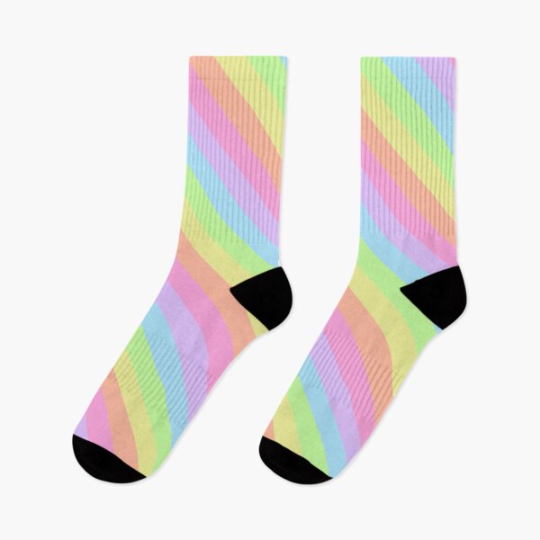 Item preview, Pastel Retro Rainbow Diagonal Stripes designed and sold by wordznart.