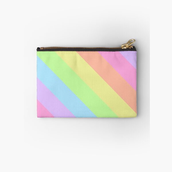 Item preview,  Pastel Retro Rainbow Diagonal Stripes 2 designed and sold by wordznart.