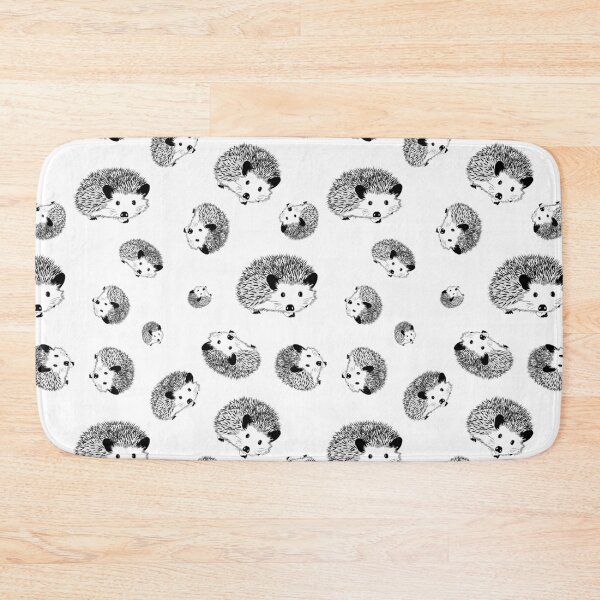 Item preview, Hedgehogs Black on White designed and sold by Elisabeth Lucas.