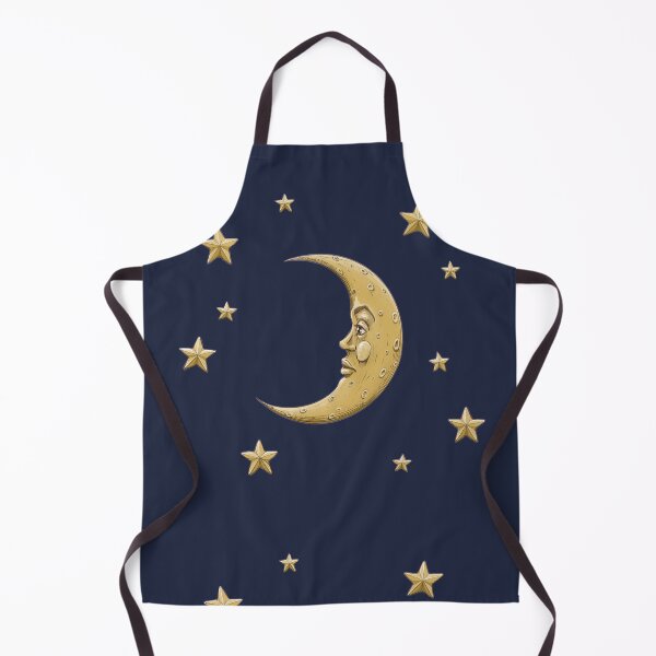 Item preview, Vintage Gold Moon And Stars on Blue designed and sold by magiccabin.