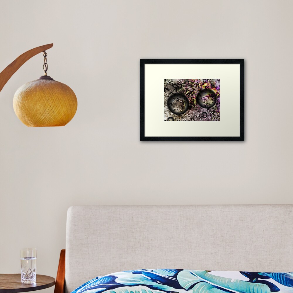 Duality Galaxy Framed Art Print