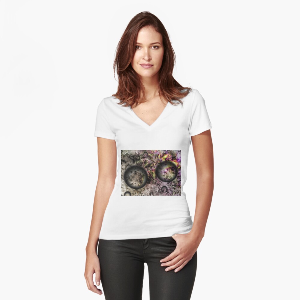 Item preview, Fitted V-Neck T-Shirt designed and sold by garretbohl.