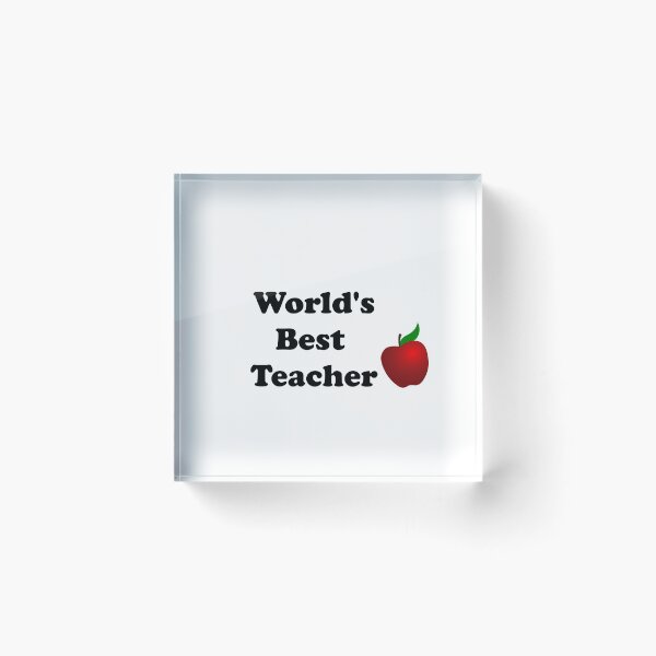 Item preview, World's Best Teacher designed and sold by ThingsByJoy.