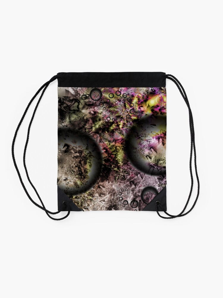 Alternate view of Duality Galaxy Drawstring Bag