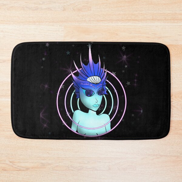 Item preview, Blue neon mermaid designed and sold by IndigoLove.