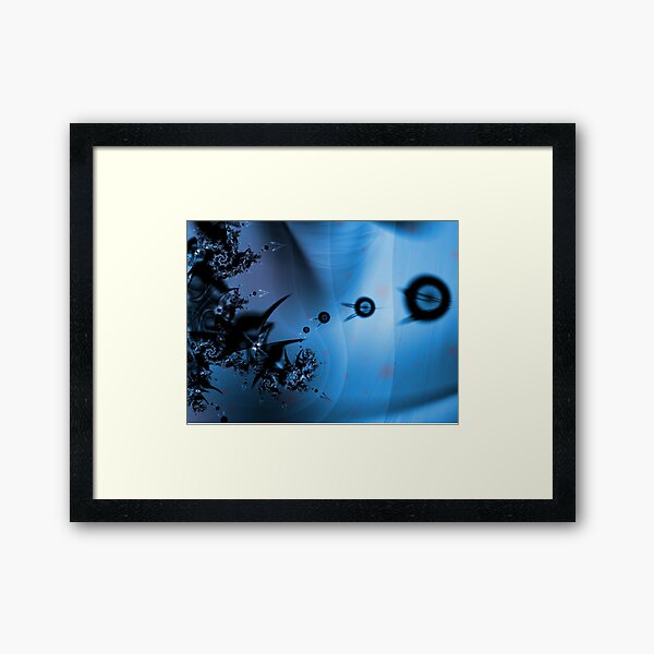 Blue Ocean Abstract Framed Art Print