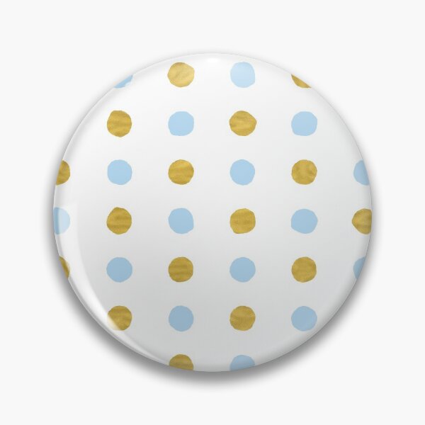 Item preview, Circular Dalmatian Spots - Blue & Gold Foil #447 designed and sold by Natural Collective.