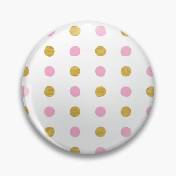 Item preview, Circular Dalmatian Spots - Pink & Gold Foil #230 designed and sold by Natural Collective.
