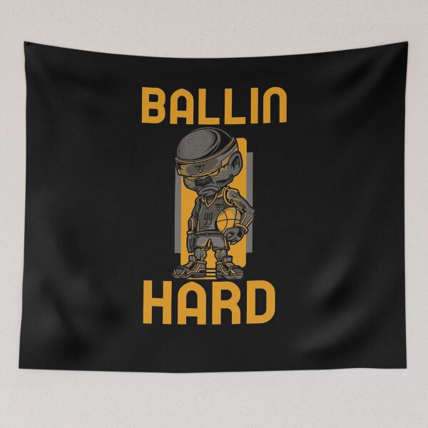 Artikelvorschau, Basketball Vintage-Ballin hart entworfen und verkauft von Bhupinder Singh.