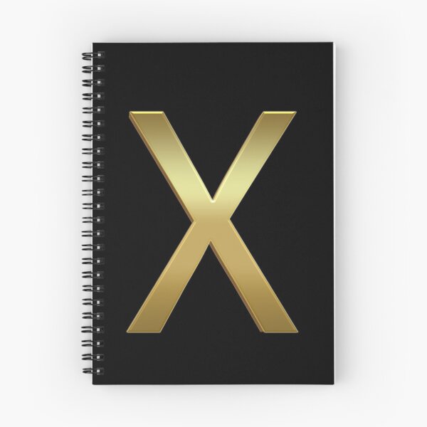 Item preview, Gold On Black Monogram Letter X | Gold Alphabet designed and sold by SerendipityNow.