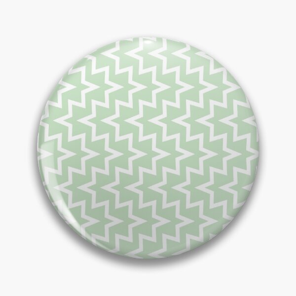Item preview, Geometric Sea Urchin Pattern - Light Green & White #609 designed and sold by Natural Collective.