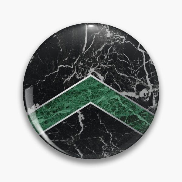 Item preview, Stone Arrow Pattern - Black & Green Marble #269 designed and sold by Natural Collective.