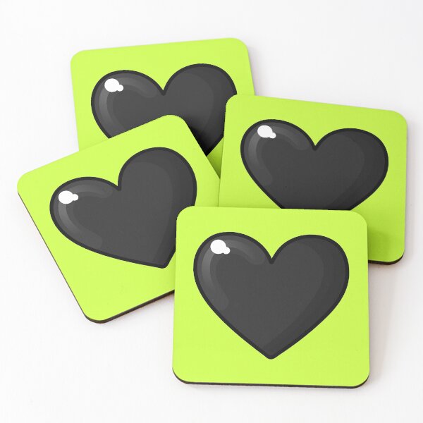 Item preview, halloween black heart on green designed and sold by prismatic paper co.