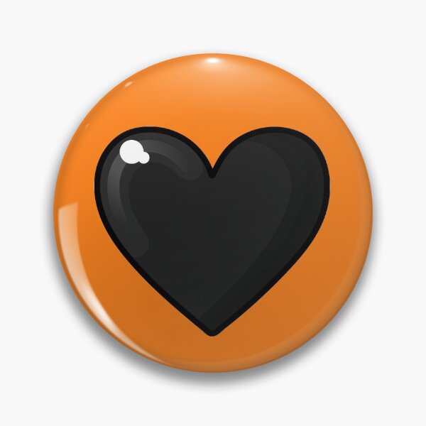 Item preview, halloween black heart on orange designed and sold by prismatic paper co.