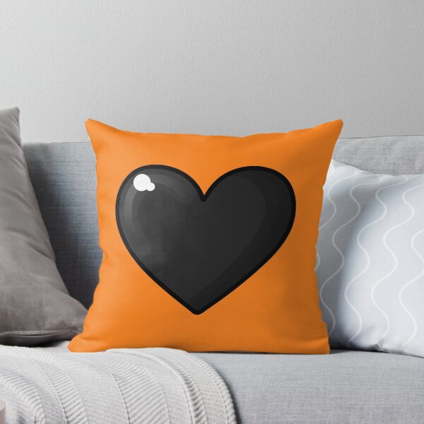 Item preview, halloween black heart on orange designed and sold by prismatic paper co.
