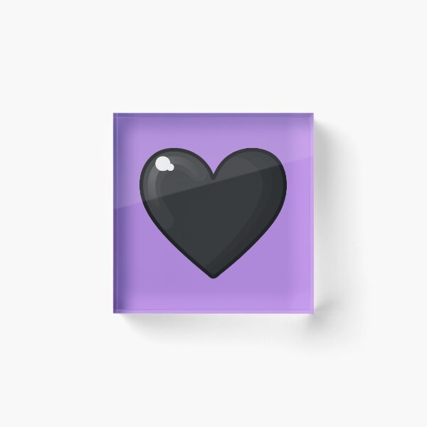 Item preview, halloween black heart on purple designed and sold by prismatic paper co.