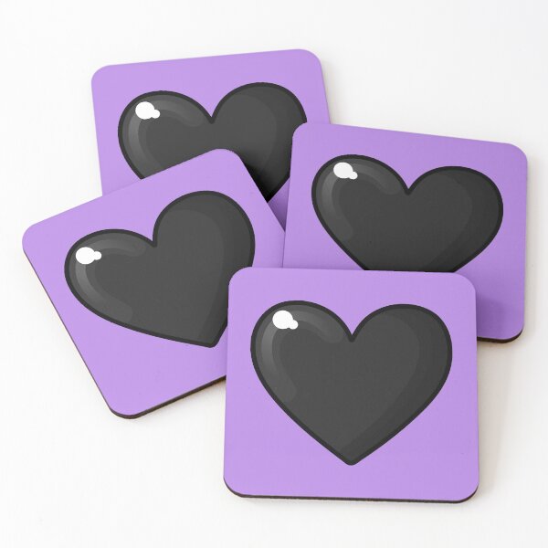 Item preview, halloween black heart on purple designed and sold by prismatic paper co.