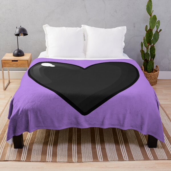 Item preview, halloween black heart on purple designed and sold by prismatic paper co.