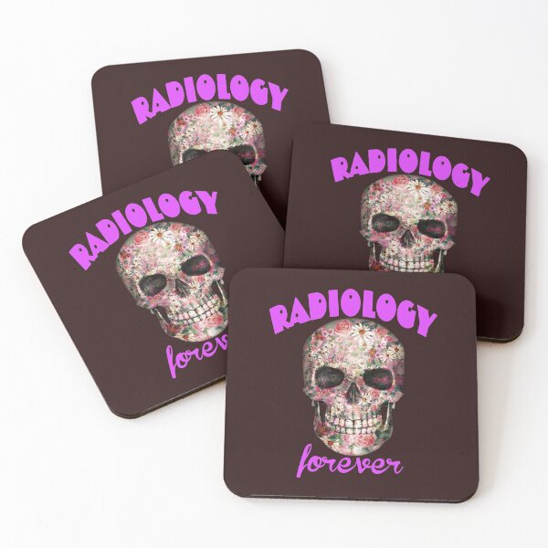 Item preview, radiology forever. dainty skull designed and sold by doctors-apparel.