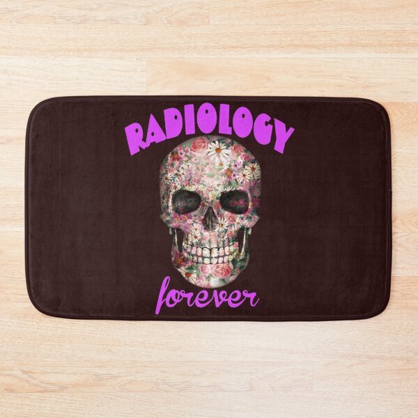 Item preview, radiology forever. dainty skull designed and sold by doctors-apparel.