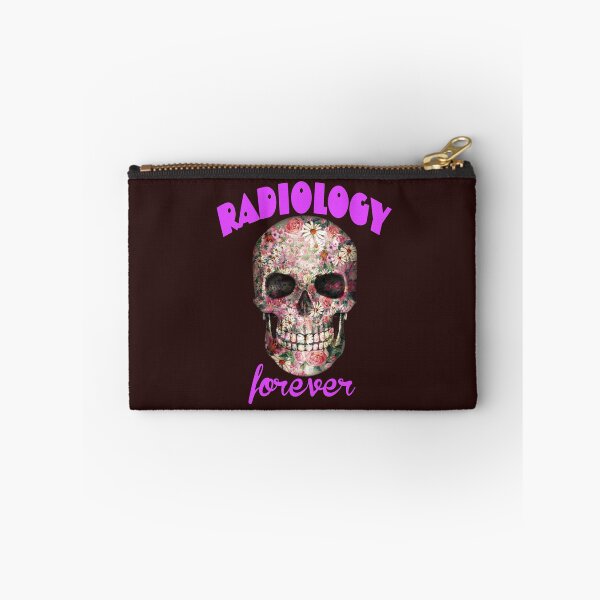 Item preview, radiology forever. dainty skull designed and sold by doctors-apparel.