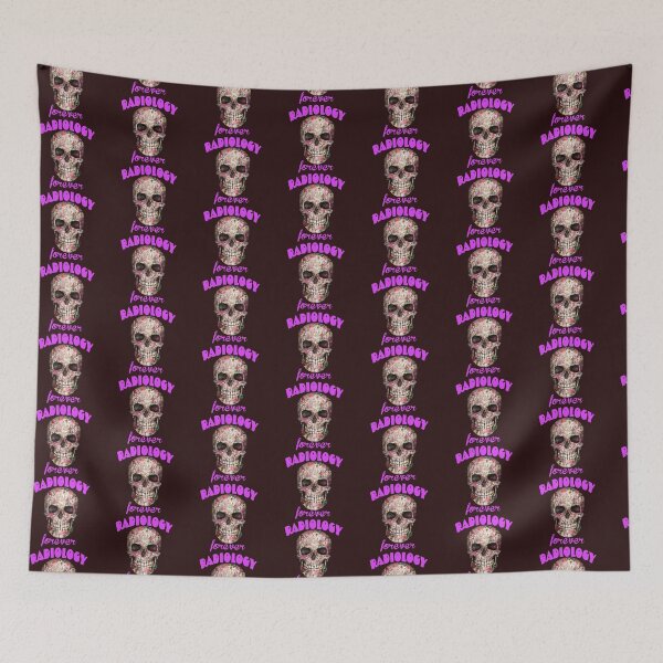 Item preview, radiology forever. dainty skull designed and sold by doctors-apparel.