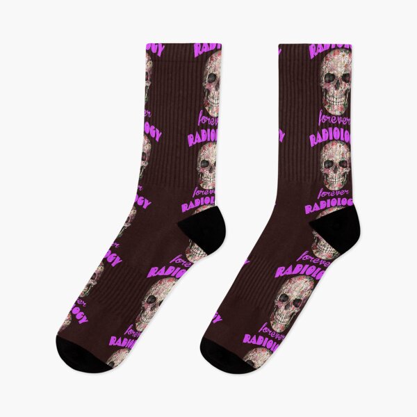 Item preview, radiology forever. dainty skull designed and sold by doctors-apparel.