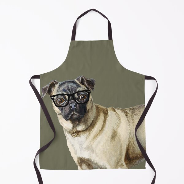 Item preview, Animals Wearing Glasses - Vintage Series - Dog Hipster Pug with Specs designed and sold by Sirieht.