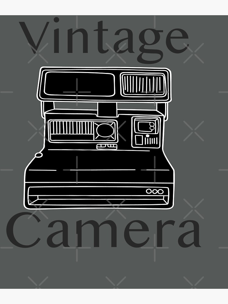 Disover Retro Camera  - Vintage Camera Premium Matte Vertical Poster