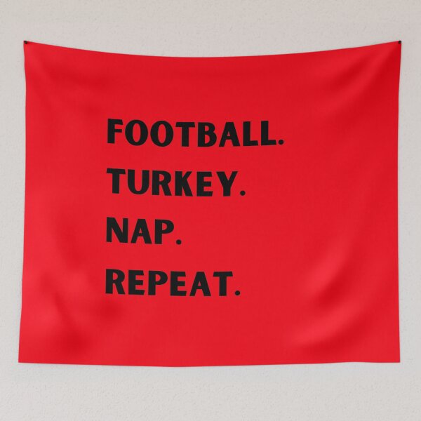Item preview, Football Turkey Nap Repeat designed and sold by Sweet-A-Dsignz.