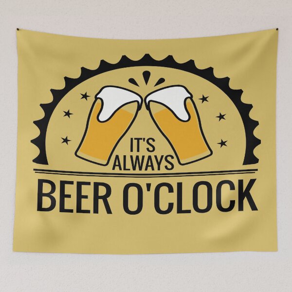 Item preview, It's Always Beer O'Clock designed and sold by Sinfamous.