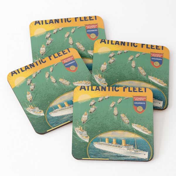 Item preview, Atlantic Fleet retro poster designed and sold by CorasPosters.