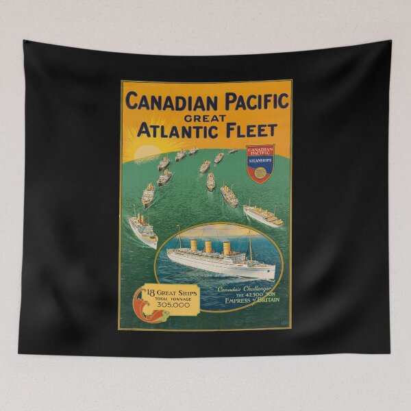 Item preview, Atlantic Fleet retro poster designed and sold by CorasPosters.