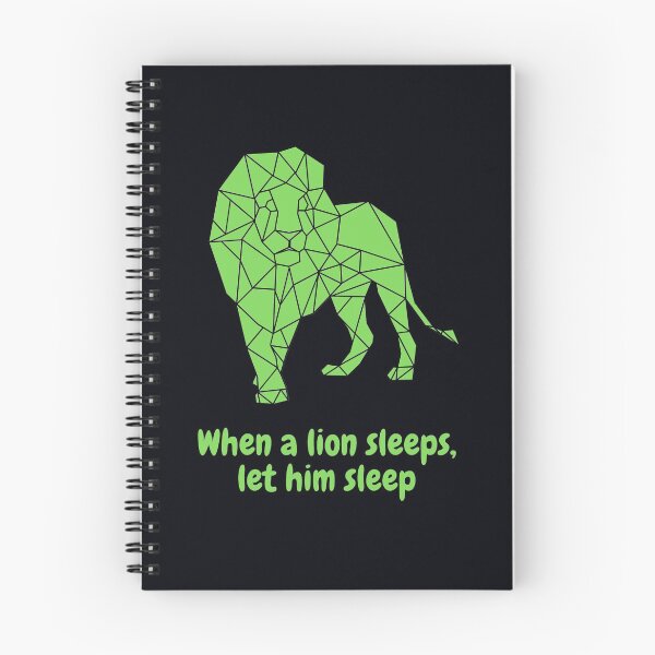 Item preview, When A Lion Sleeps, Let Him Sleep designed and sold by Mamibo.