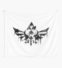 Skyward Symbol - Black Wall Tapestry