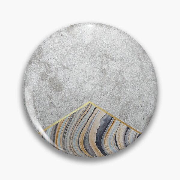 Item preview, Geometric Concrete Arrow Design - Blue Marble #177 designed and sold by Natural Collective.