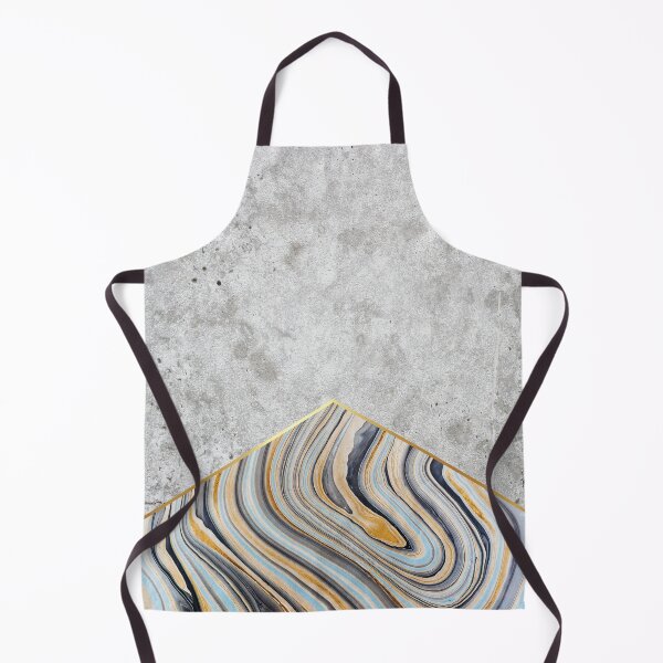 Item preview, Geometric Concrete Arrow Design - Blue Marble #177 designed and sold by Natural Collective.