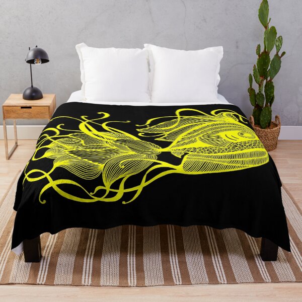 Item preview, Happy fish lines illustration Fine art designed and sold by line212line.