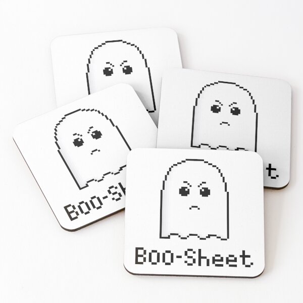 Item preview, Boo-Sheet 8bit Ghost designed and sold by M-A-L.