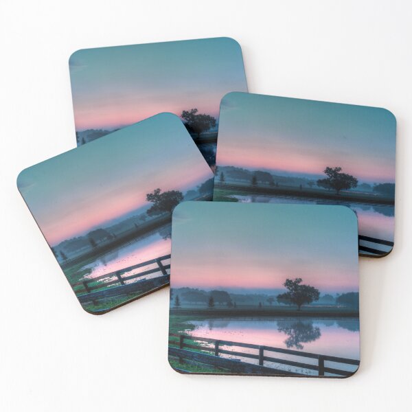 Item preview, Early morning sunrise on a Florida Horse Farm designed and sold by Steven Kight.