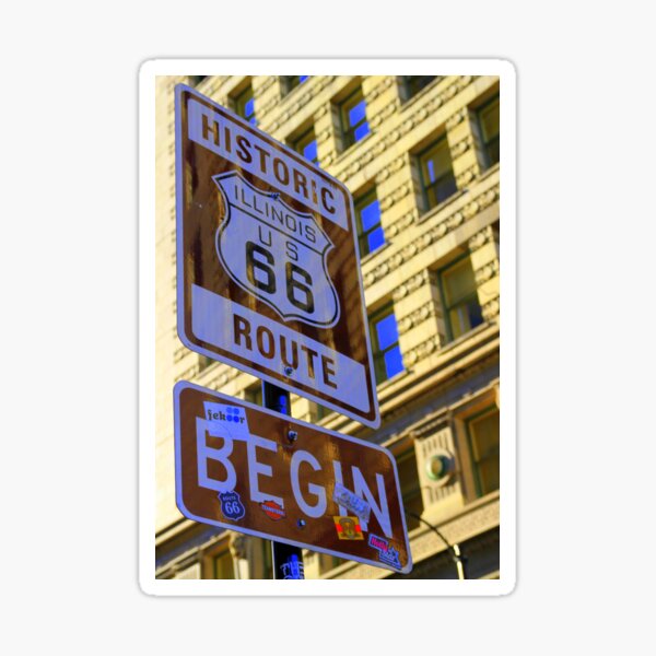 Item preview, Historic Route 66 begins designed and sold by CliveHarris.