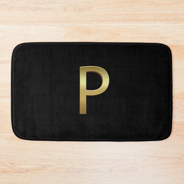 Item preview, Gold On Black Monogram Letter P | Gold Alphabet designed and sold by SerendipityNow.