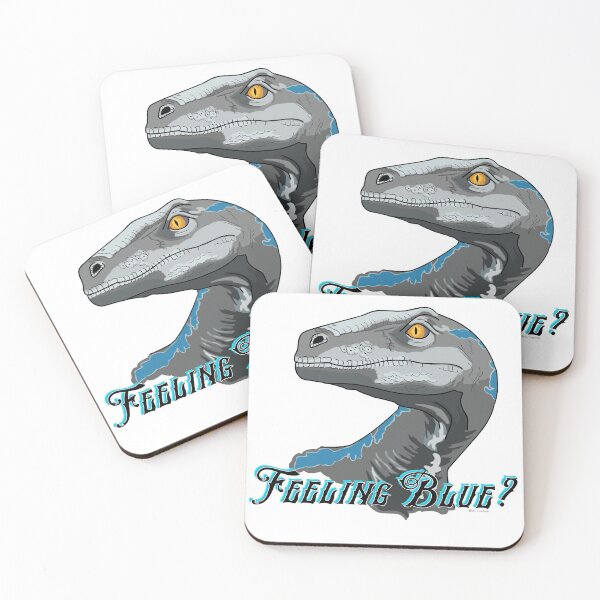 Item preview, Feeling Blue? Jurassic World Velociraptor  designed and sold by Punderstandable.